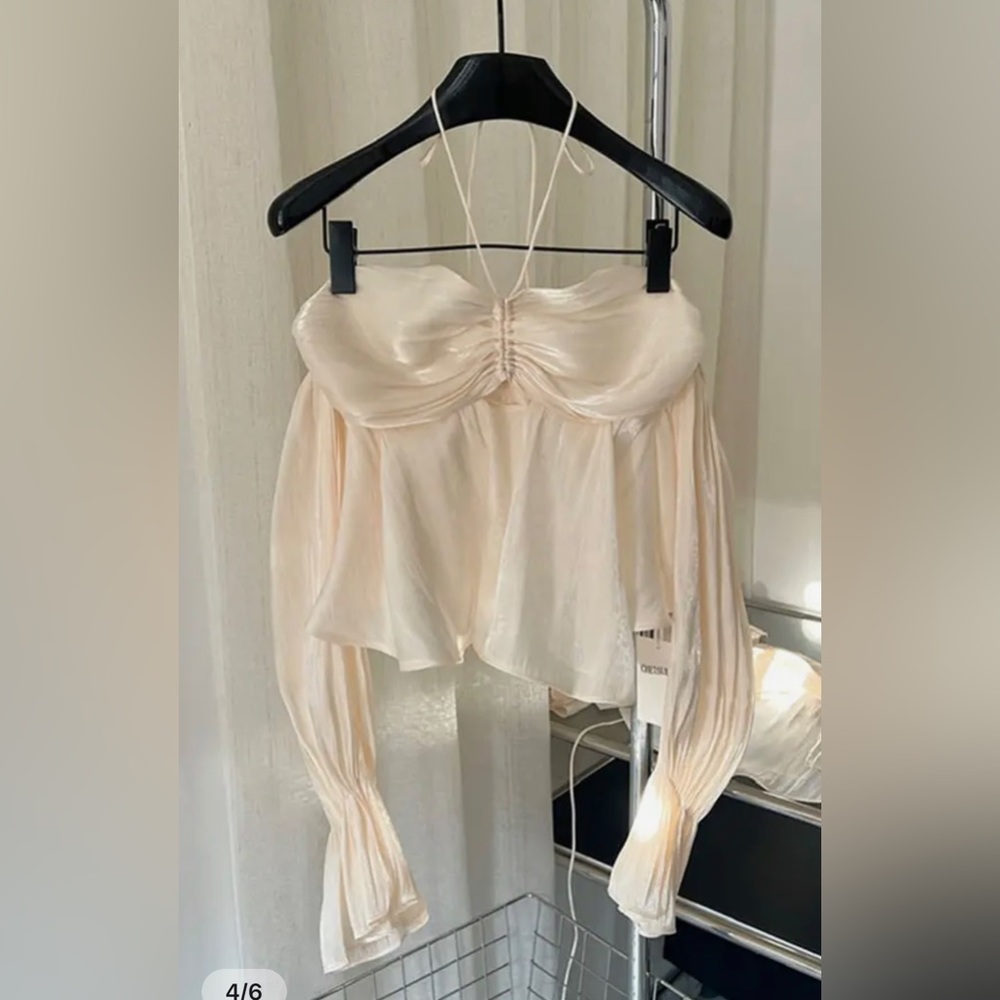 Brand New WOT French Retro Style Blouse